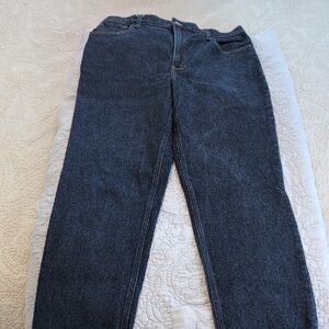 Abercrombie & Fitch Dark Blue 90s Ultra High Rise Straight Leg Jeans